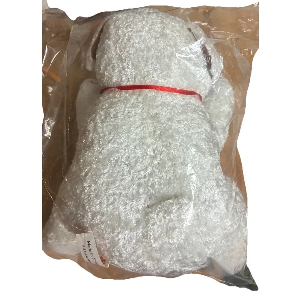 Station Casinos Las Vegas Plushie Puppy White Red Heart Dog Valentine NEW‎